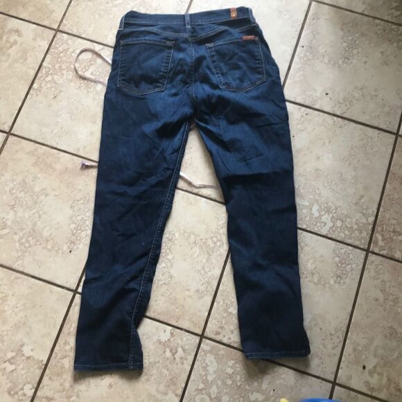 7FAM Roxanne ankle blue jeans - Picture 4 of 6